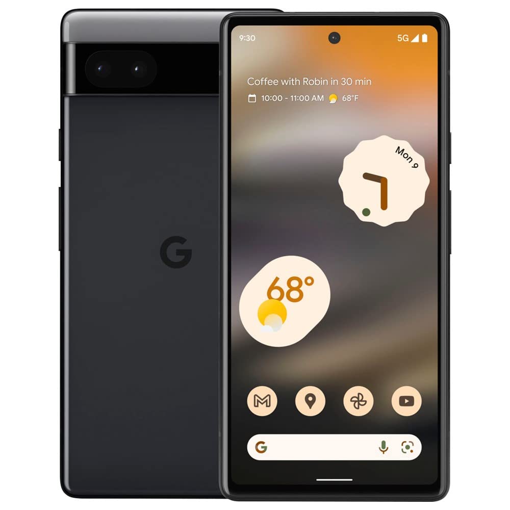 Google Pixel 6a 5G, US Version, 128GB, Charcoal - Unlocked